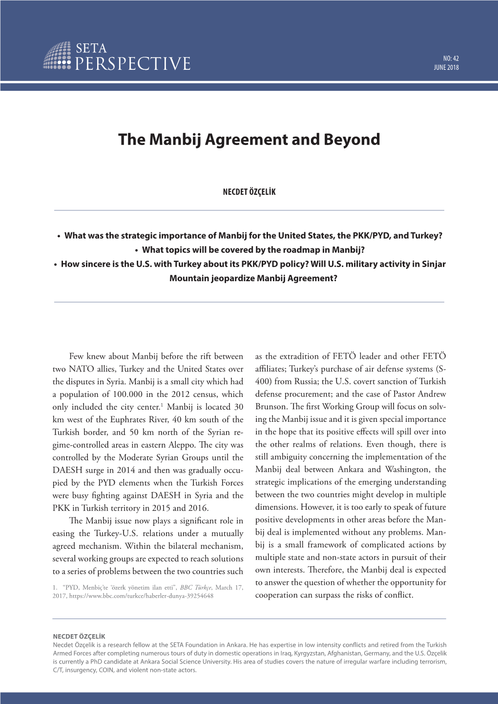 The Manbij Agreement and Beyond