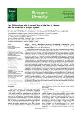 Diversity Doi: 10.15421/011918