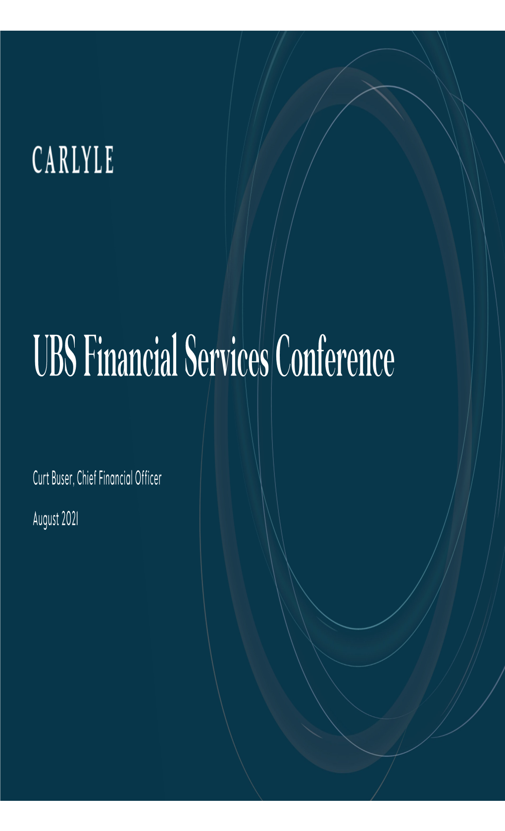 UBS Financial Services Conference