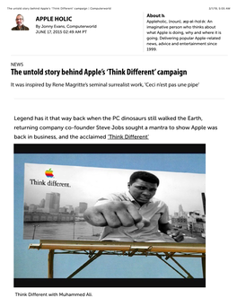 The Untold Story Behind Apple's 'Think Different' Campaign