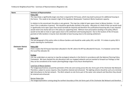 Fishbourne Neighbourhood Plan - Summary of Representations (Regulation 16)