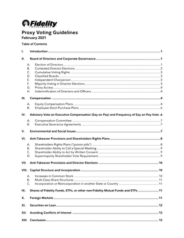 Proxy Voting Guidelines February 2021