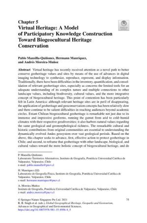 Virtual Heritage: a Model of Participatory Knowledge Construction Toward Biogeocultural Heritage Conservation