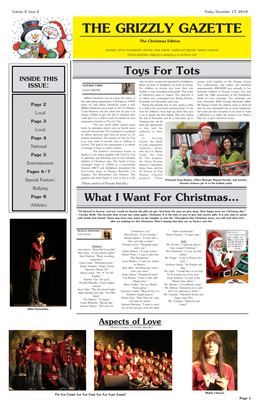 THE GRIZZLY GAZETTE the Christmas Edition