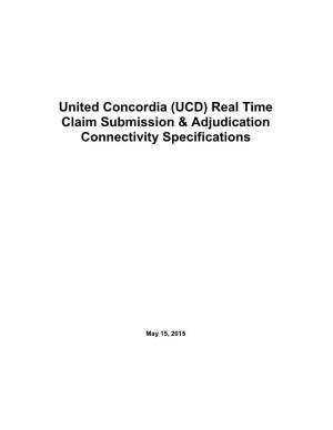 United Concordia (UCD) Real Time Claim Submission & Adjudication
