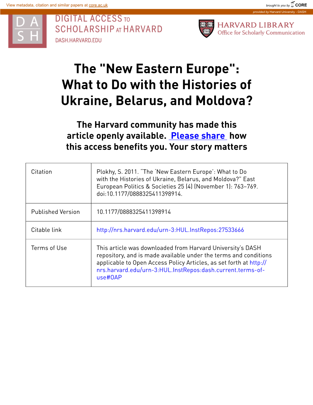 New Eastern Europe