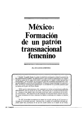 Formación Transnacional Femenino