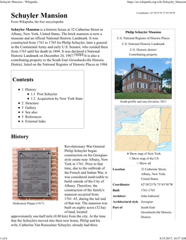 Schuyler Mansion - Wikipedia