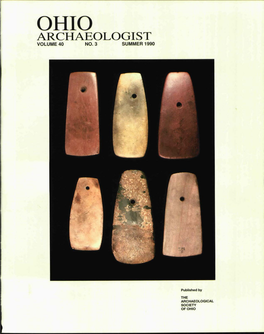 Ohio Archaeologist Volume 40 No