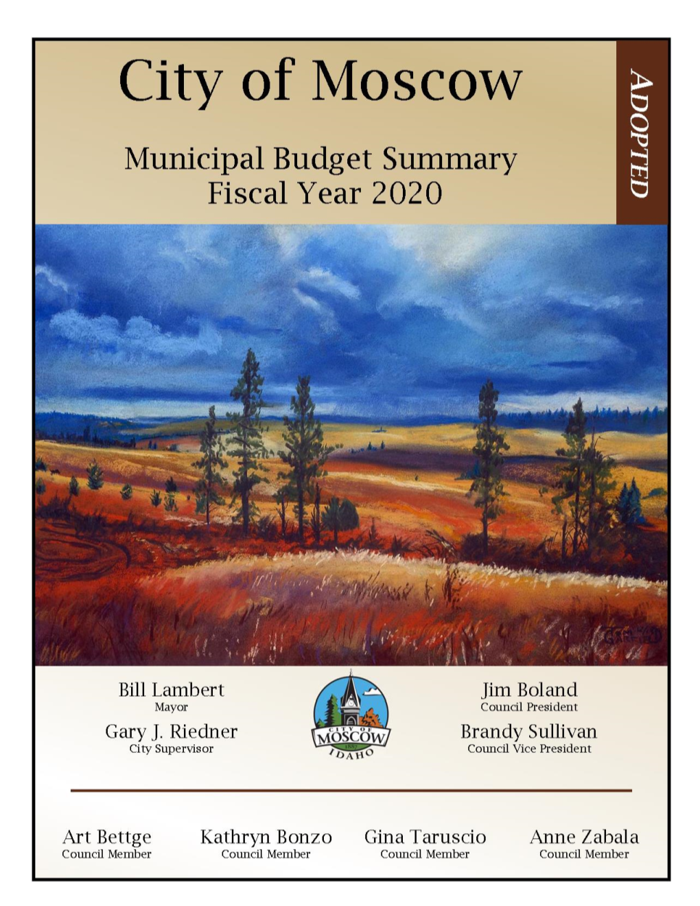 Fiscal Year 2020 Budget Summary (PDF)