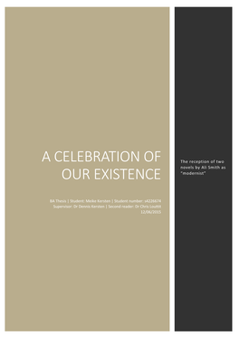 A Celebration of Our Existence,” (Clark, Par