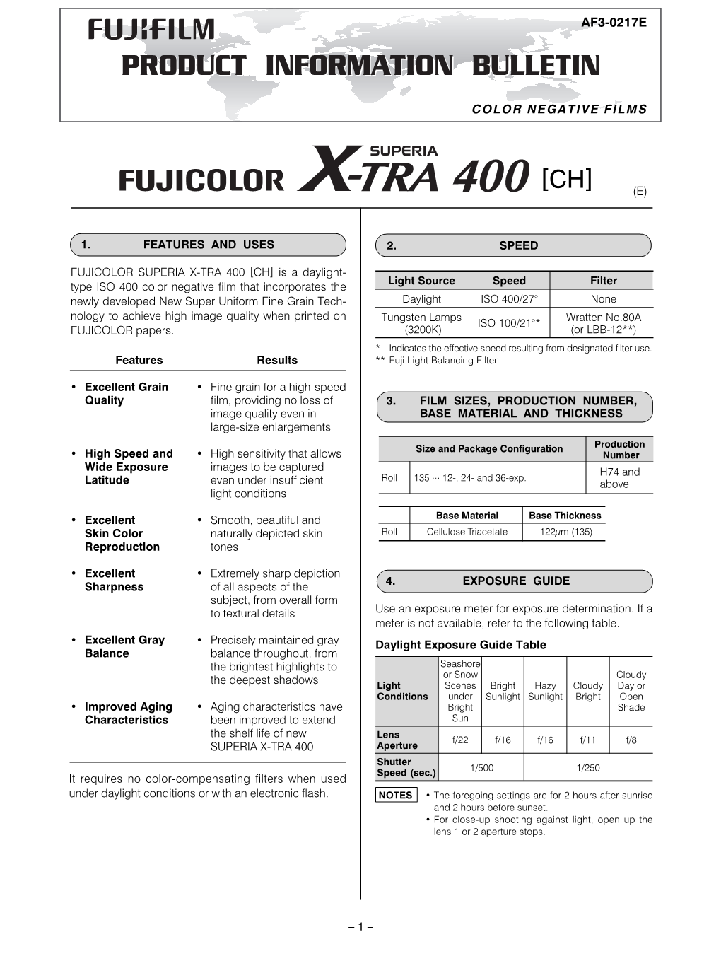 Fujicolor Superia X-Tra