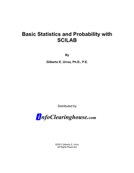 Basic Statistics and Probability with SCILAB