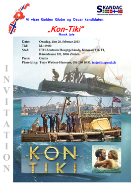 Kon-Tiki“ Norsk Tale