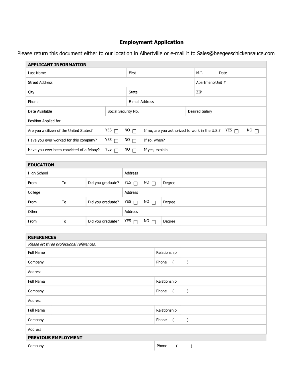 Employment Application s9