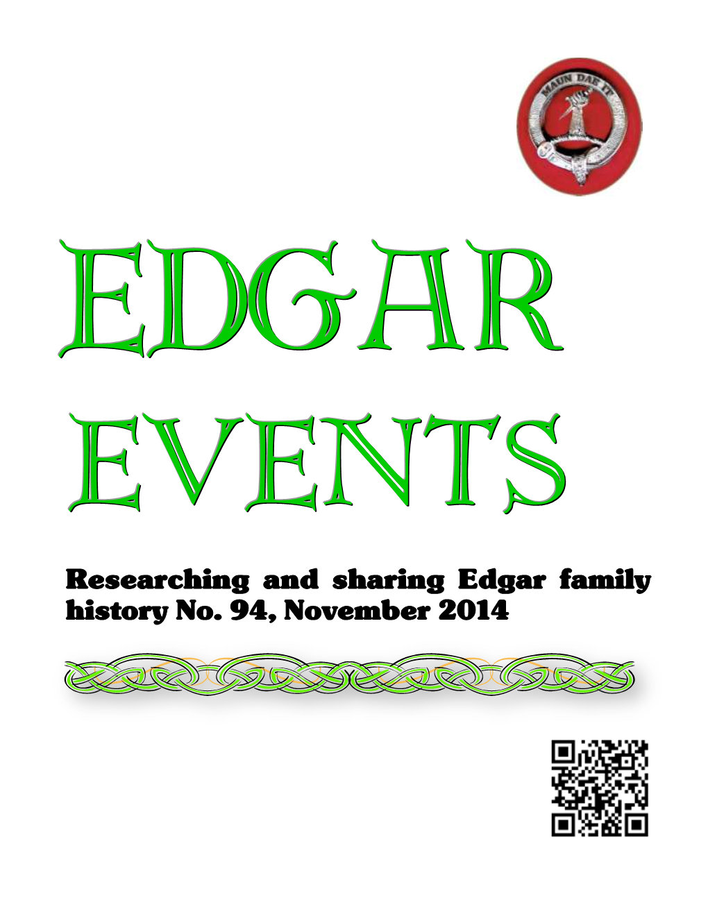 Edgar Events #94 (November)