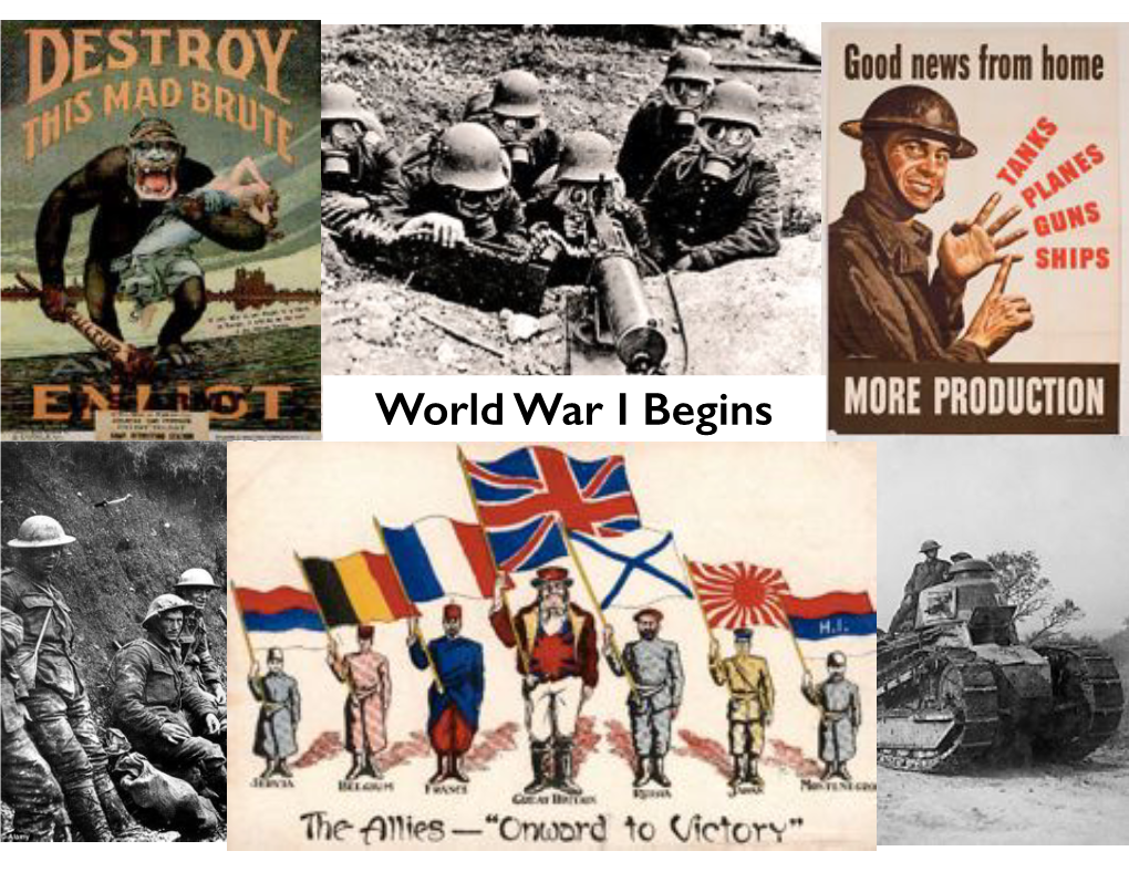 World War I Begins Presentation
