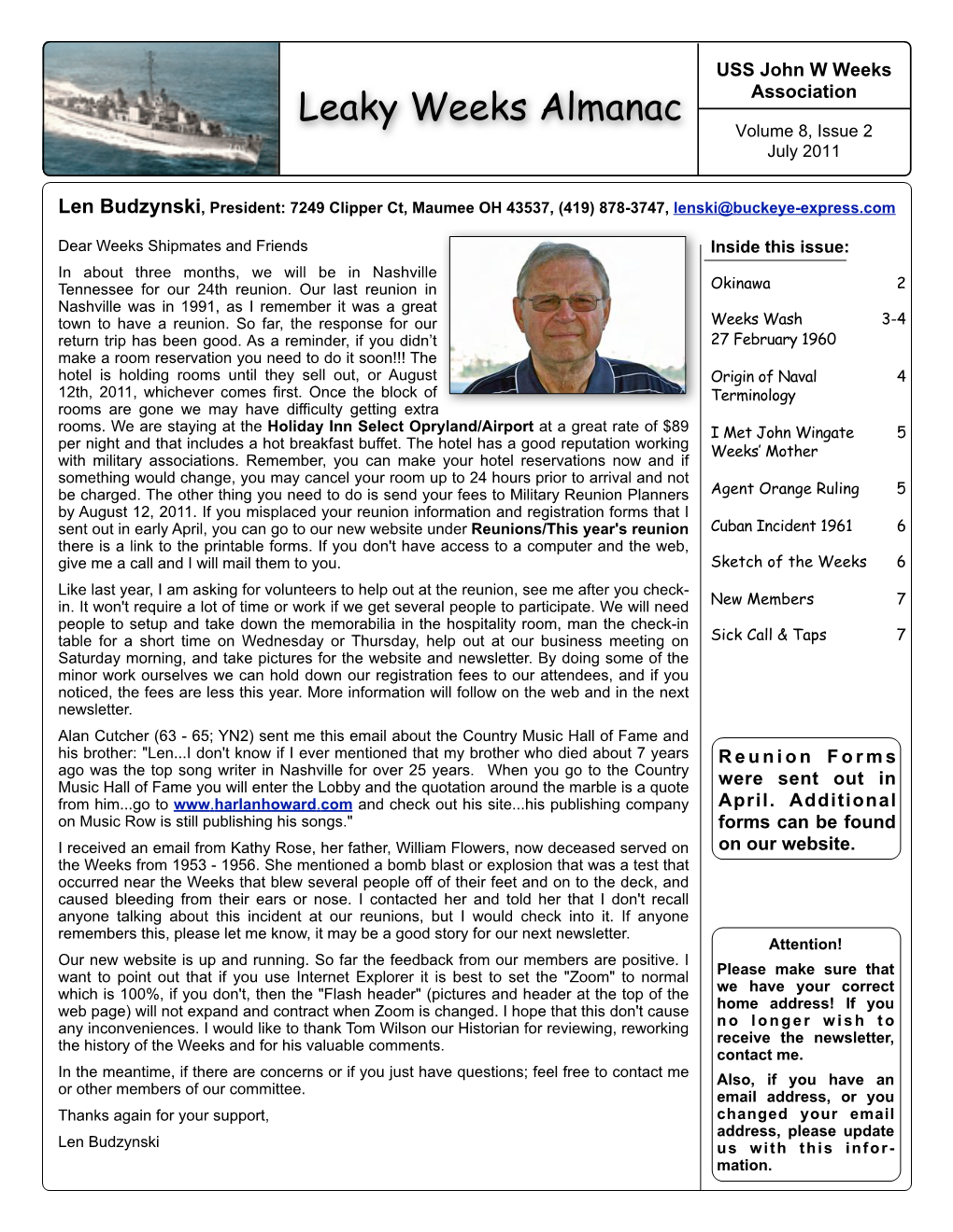 *LW Newsletter 2011 07 (Pdf)