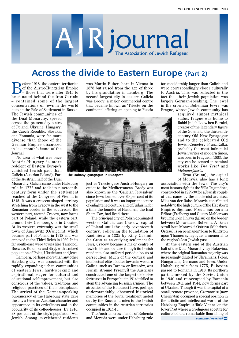 Across the Divide to Eastern Europe (Part 2)