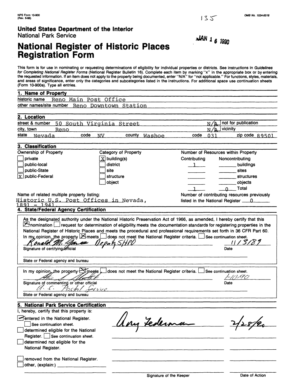 National Register of Historic Places Continuation Sheet