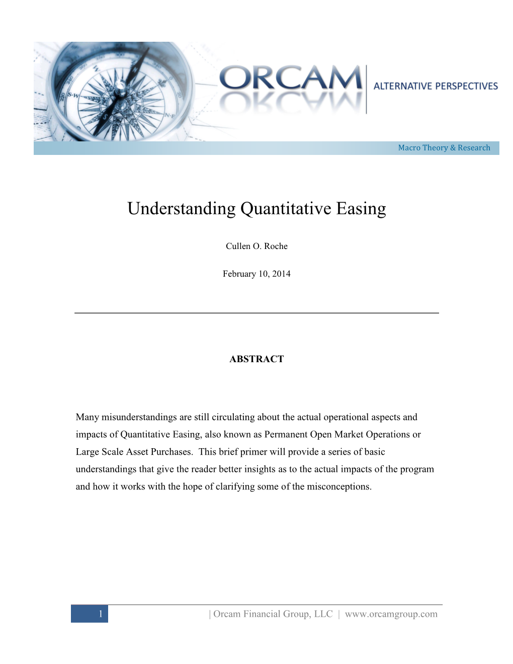 Understanding Quantitative Easing