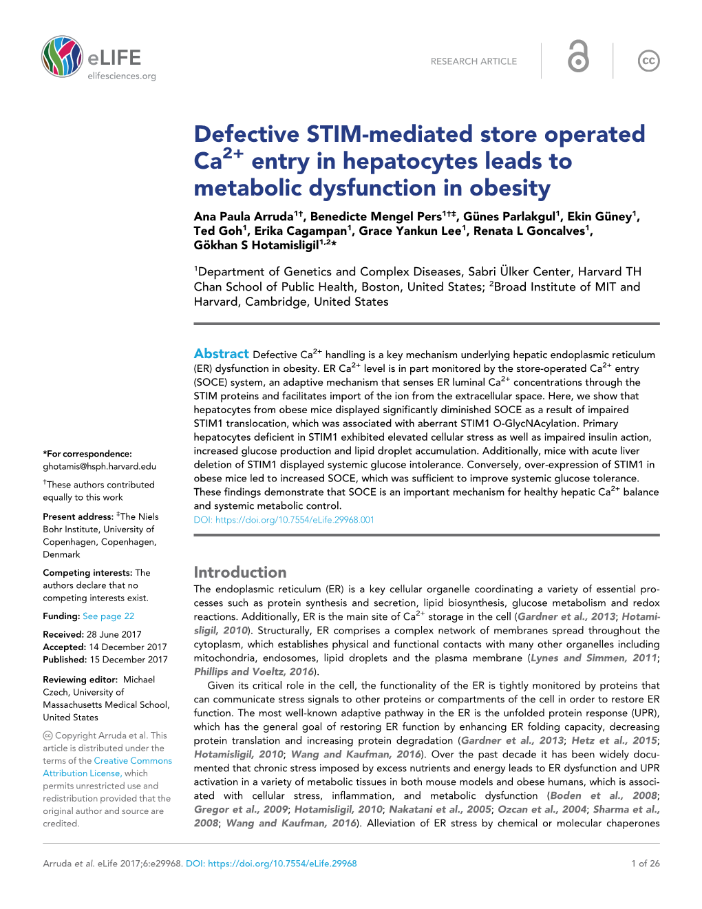 Defective STIM-Mediated Store Operated Ca Entry in Hepatocytes