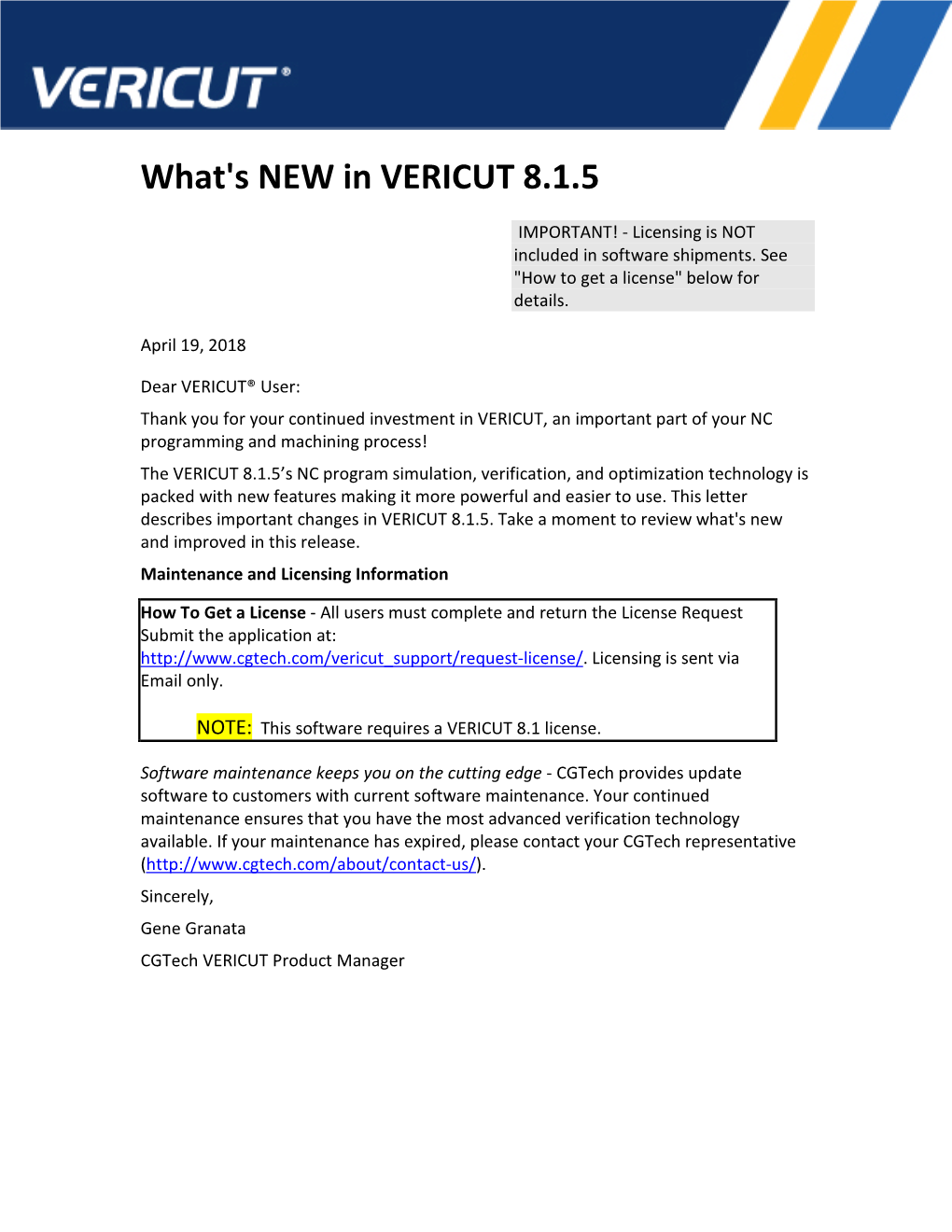 What's NEW in VERICUT 8.1.5