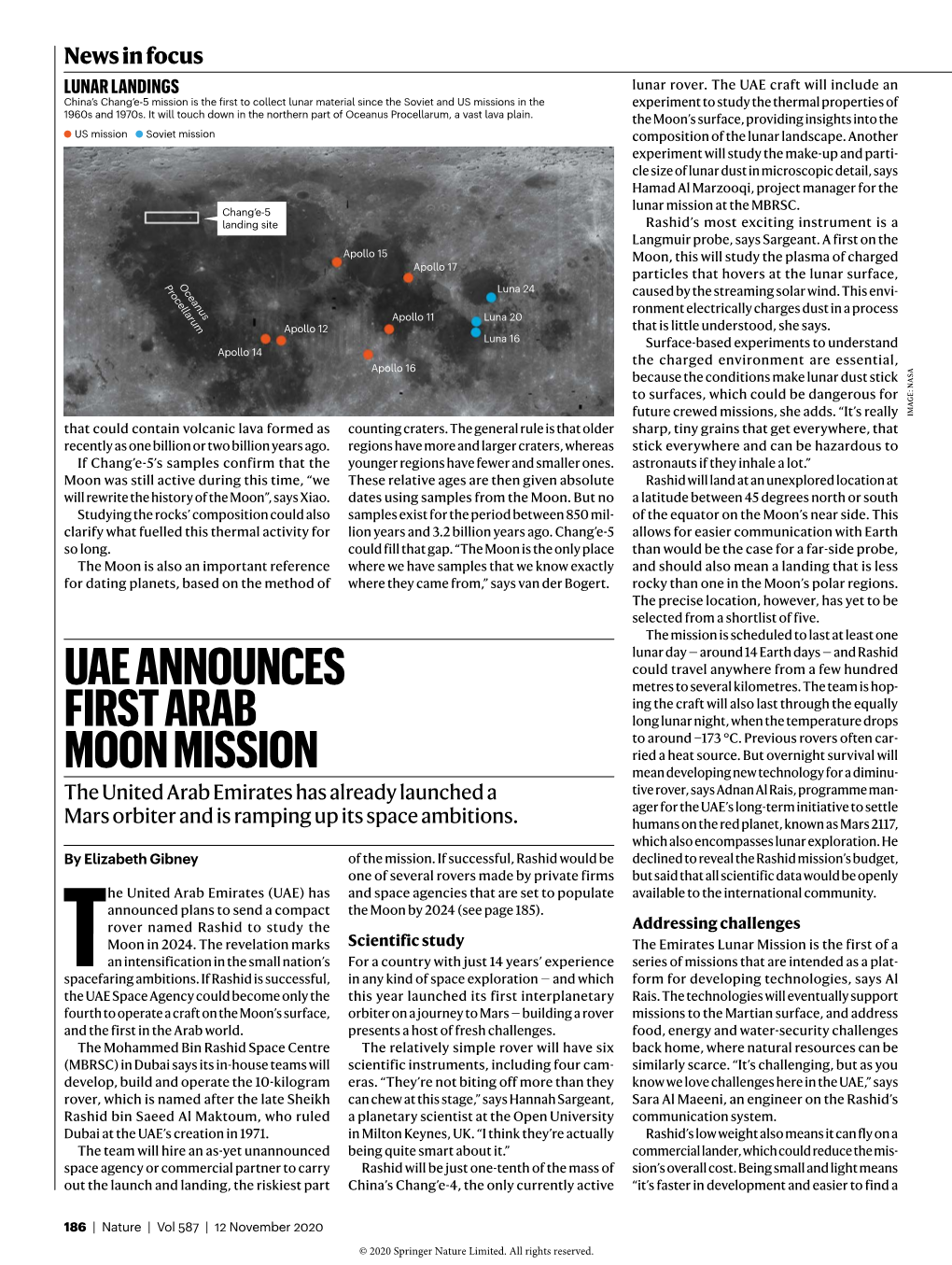 Uae Announces First Arab Moon Mission