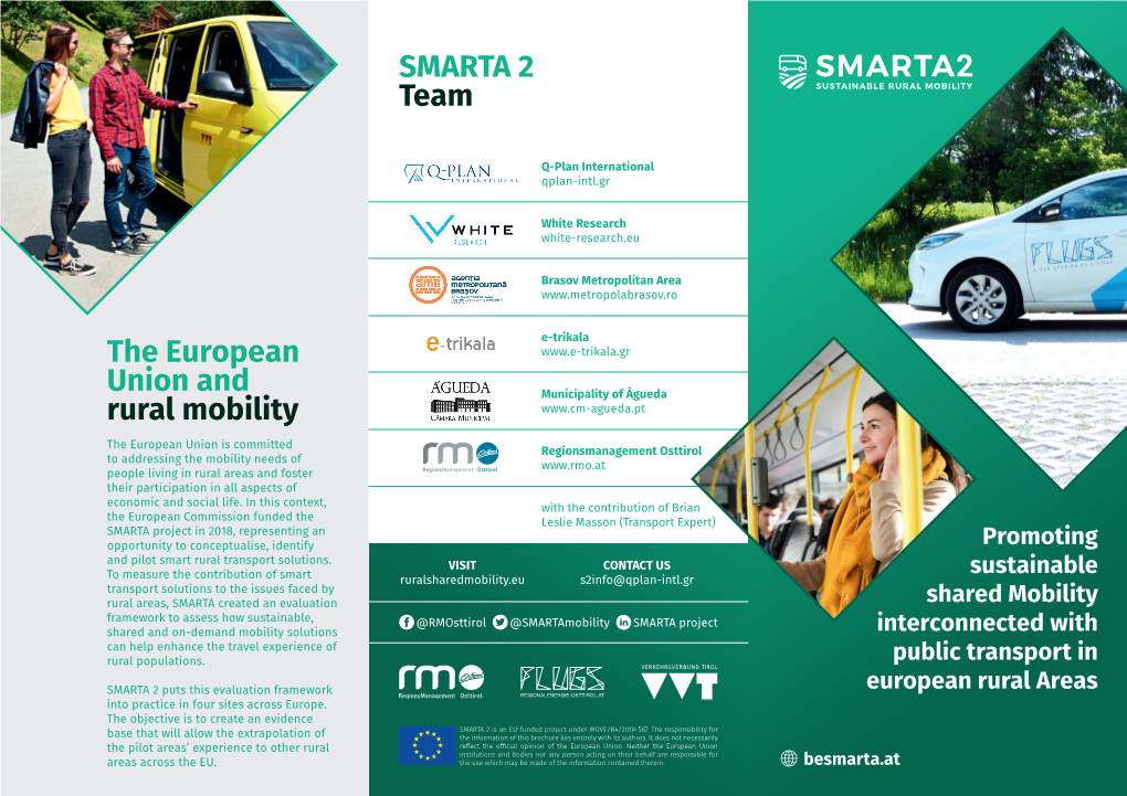 SMARTA 2 Team the European Union and Rural Mobility