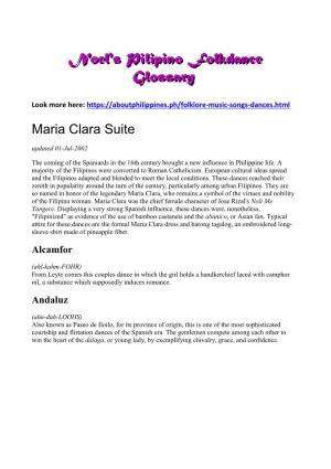 Maria Clara Suite Updated 01-Jul-2002