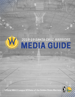 2018-19 Santa Cruz Warriors Media Guide