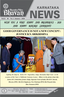 Good Governance Is Not a New Concept : Justice Bn Srikrishna