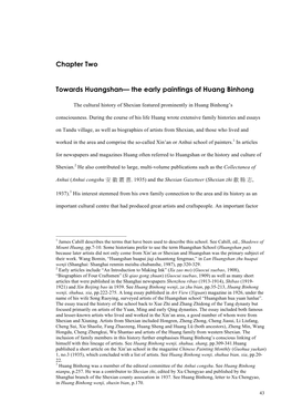 Chapter Two Towards Huangshan— the Early Paintings of Huang Binhong