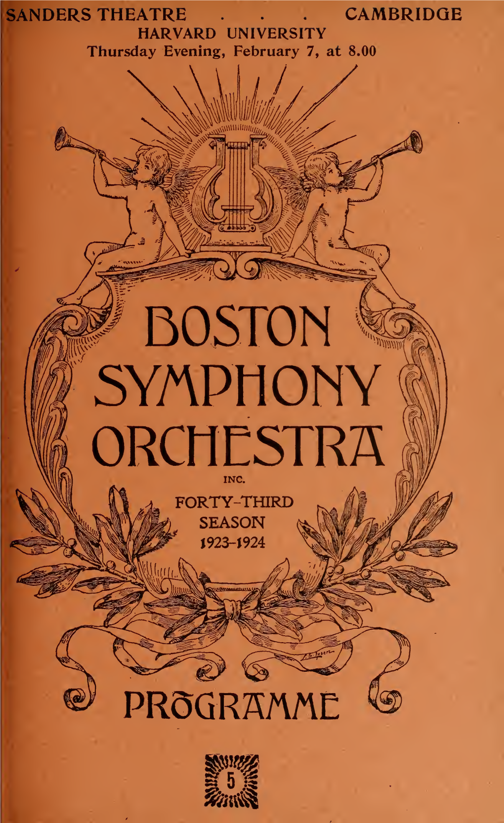 Boston Symphony Orchestra Concert Programs, Season 43,1923-1924, Trip