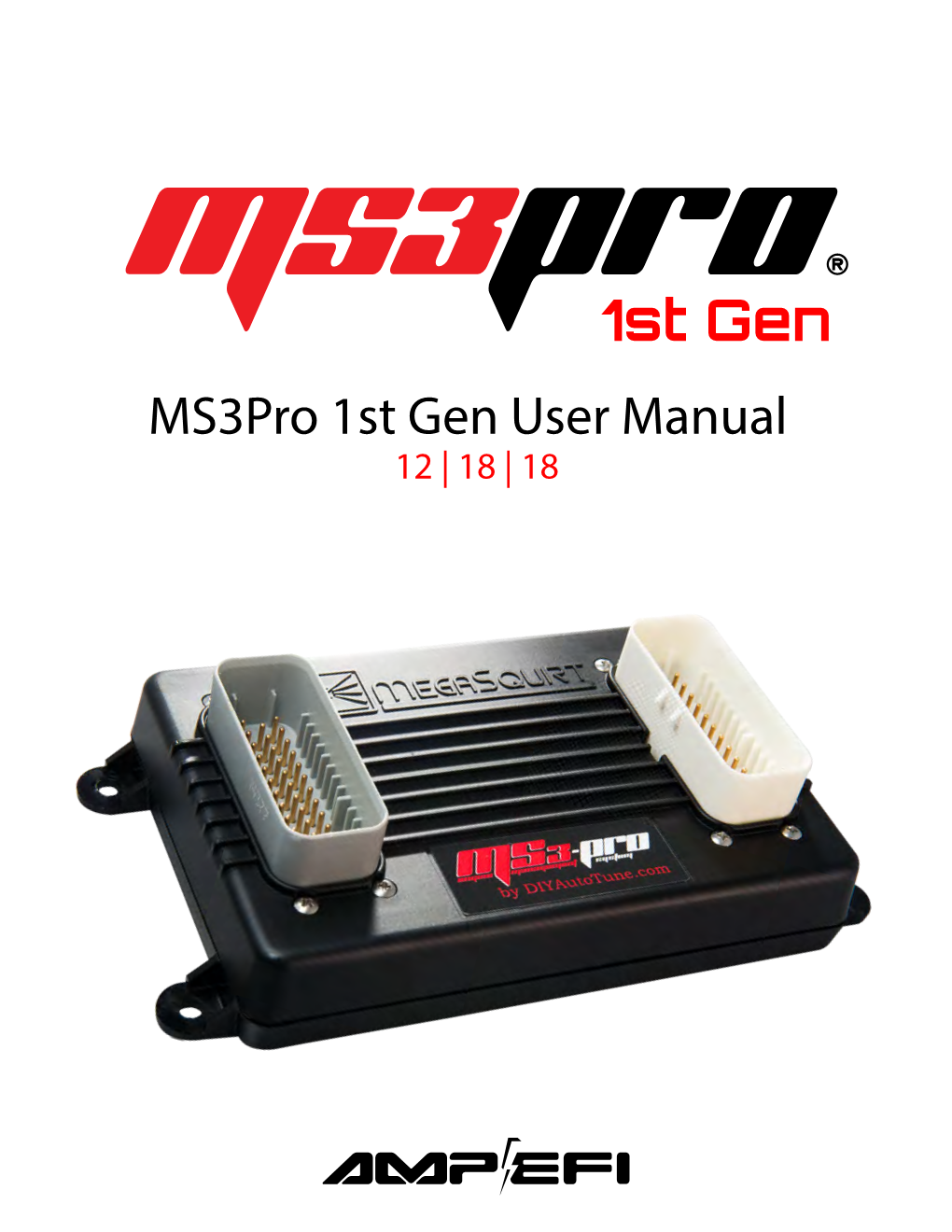 Ms3pro 1St Gen User Manual 12 | 18 | 18 CONTENTS CONTENTS