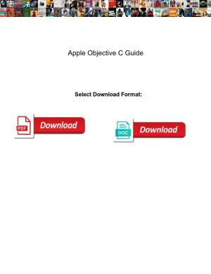 Apple Objective C Guide
