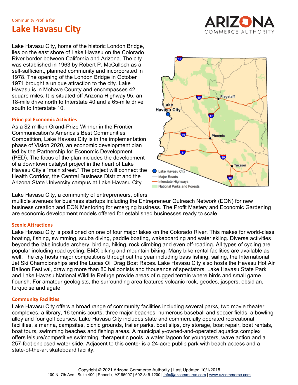 Lake Havasu City Community Profile