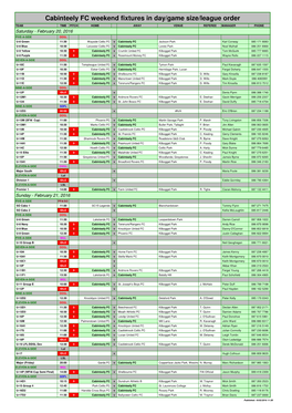 2015-16 Fixtures-Results V7.03 Wb Feb 20Th TUE.Xlsm