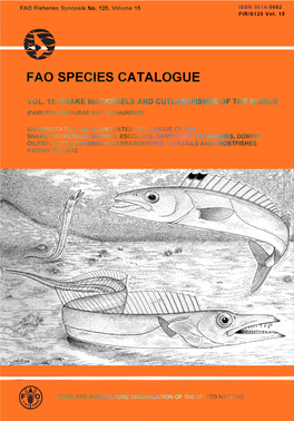 Fao Species Catalogue