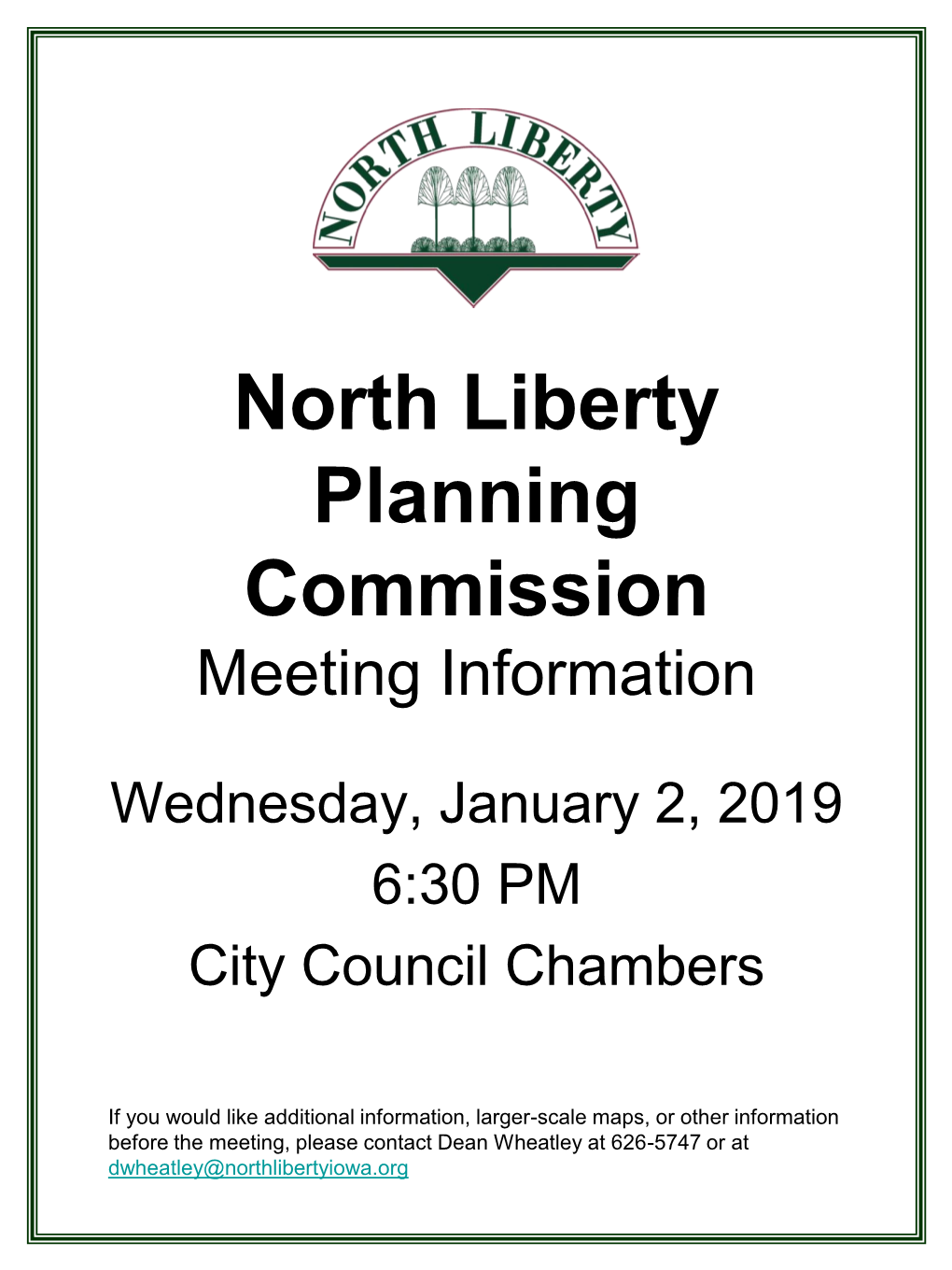 North Liberty Planning Commission Information