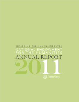 2011 Annual Report of the National Endowment for the Humanities