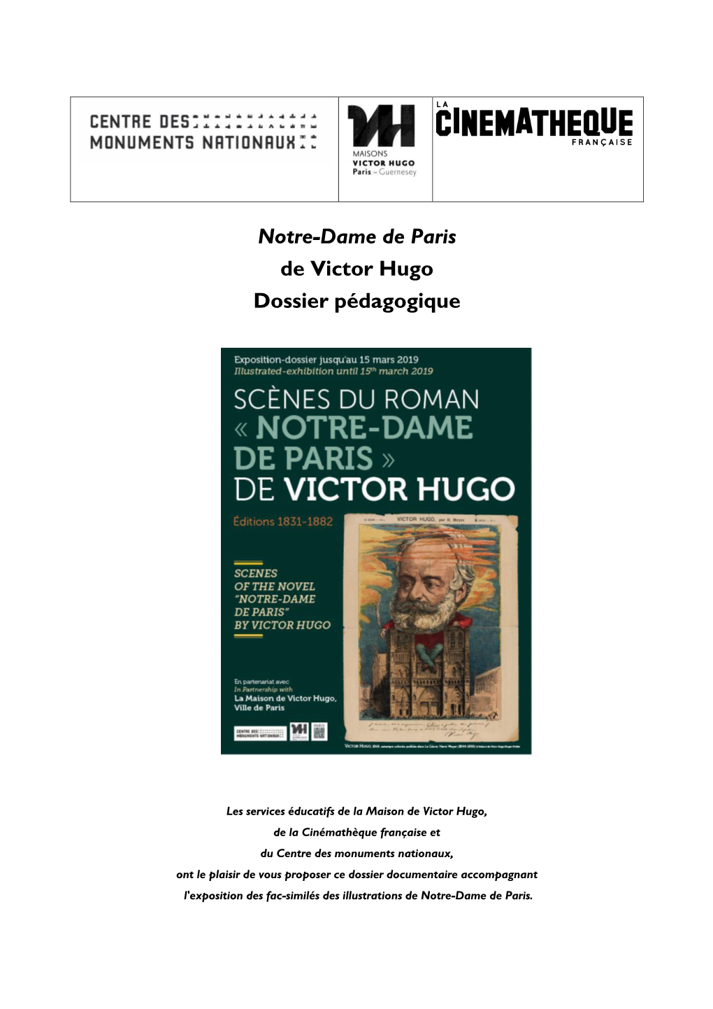 Notre-Dame De Paris De Victor Hugo Dossier Pédagogique