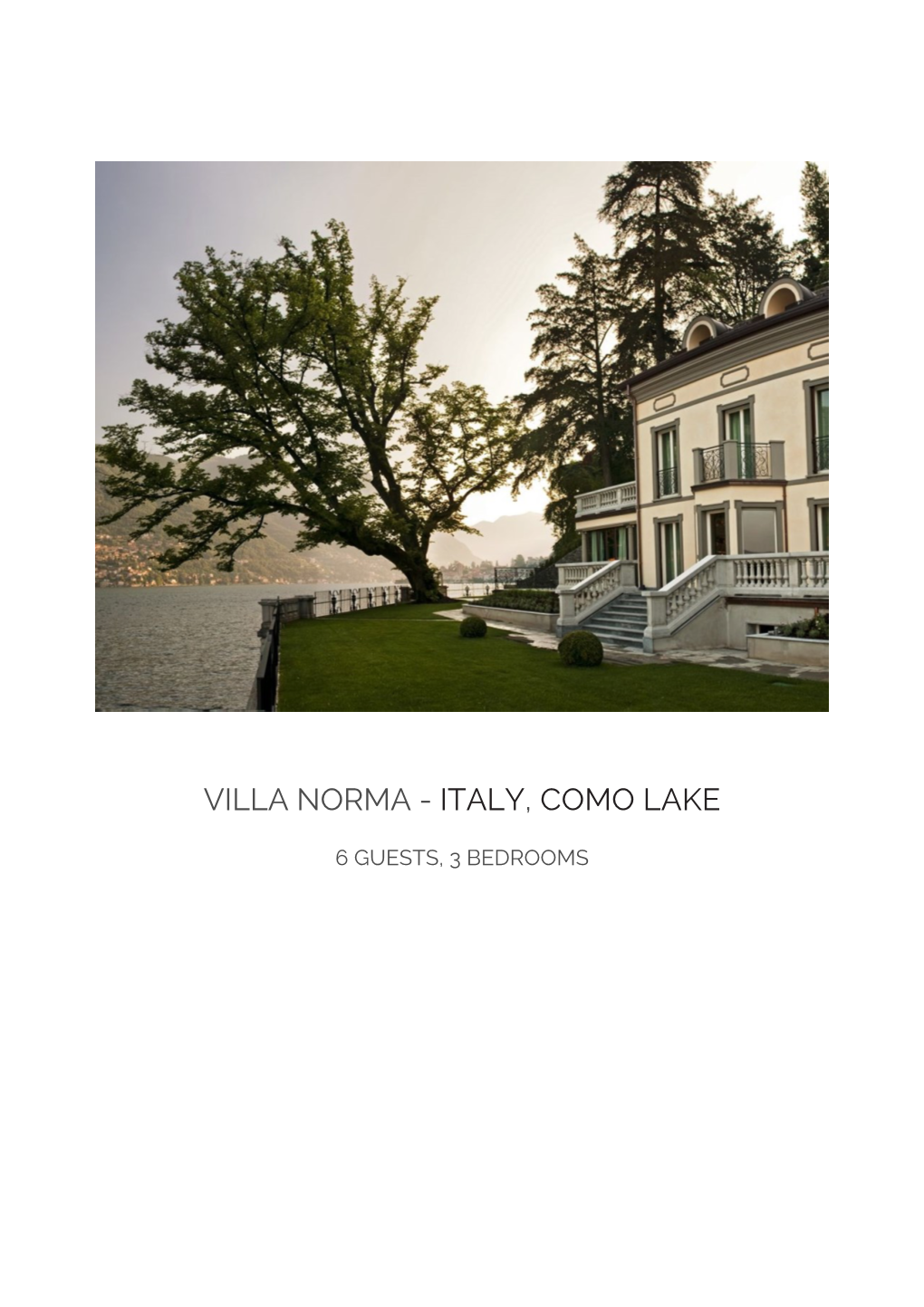 Villa Norma - Italy, Como Lake