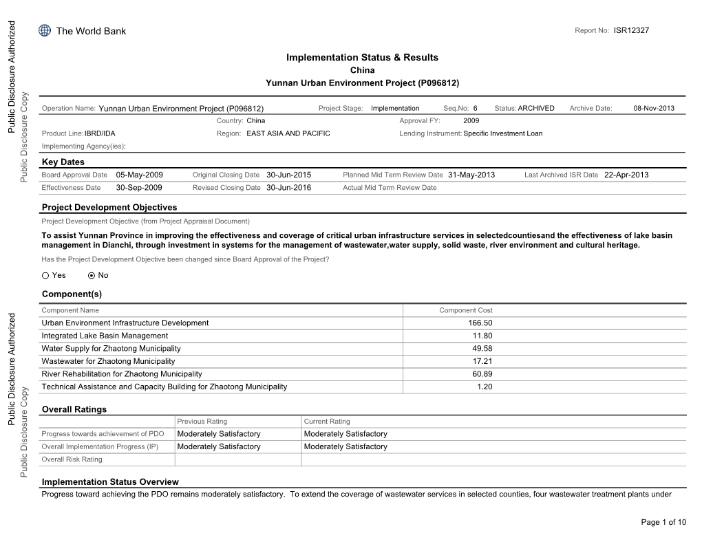 World Bank Document