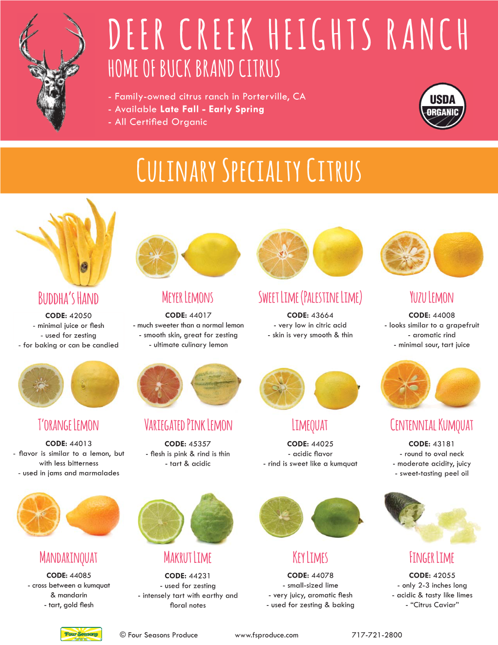 Specialty Citrus Info.Indd