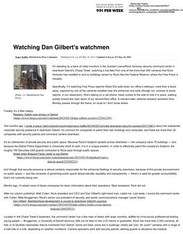 Watching Dan Gilbert's Watchmen
