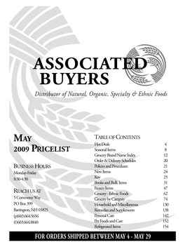 ASSOCIATED BUYERS Distributor of Natural, Organic, Specialty & Ethnic Foods