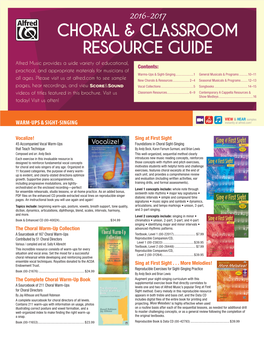 Choral & Classroom Resource Guide