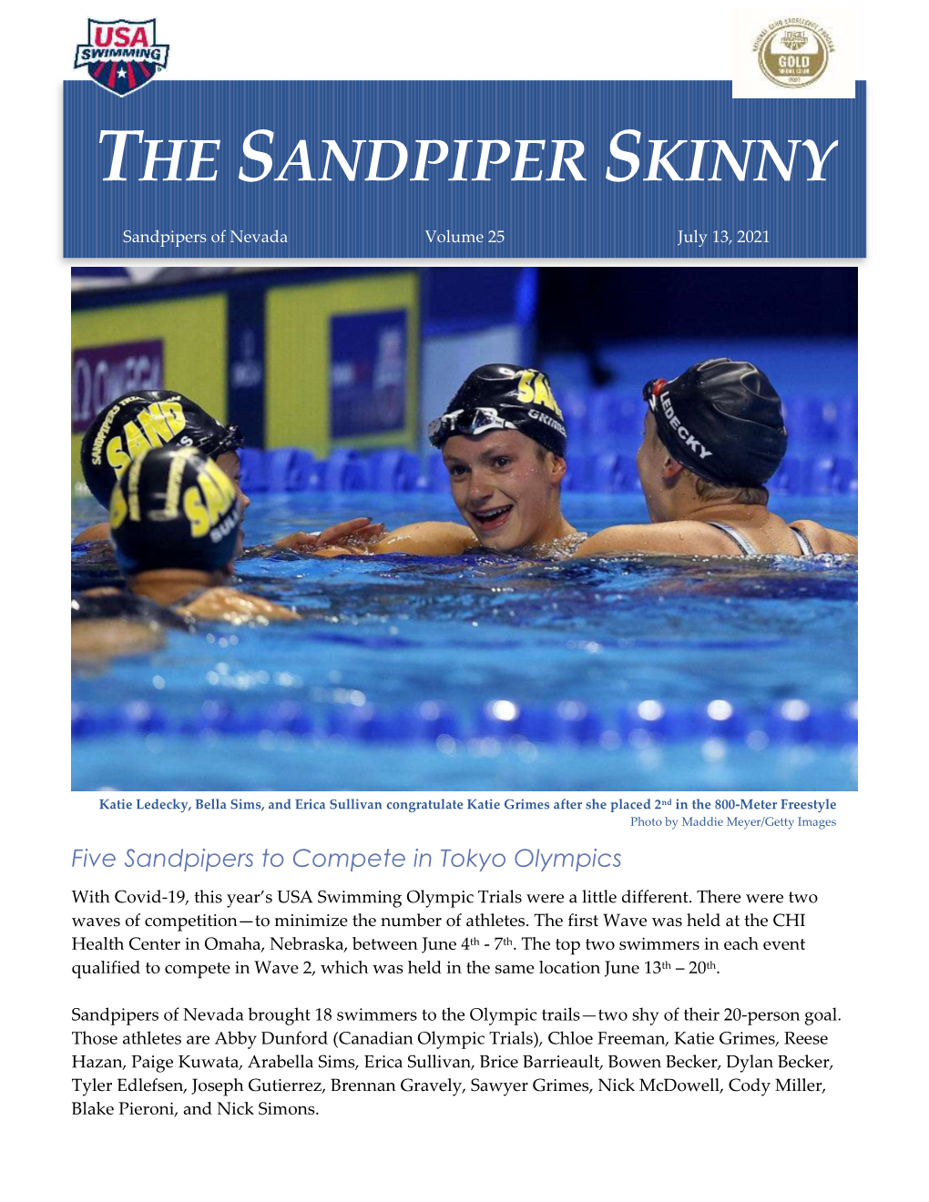 The Sandpiper Skinny