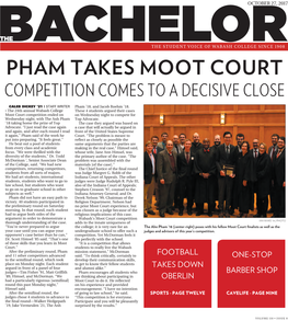 Pham Takes Moot Court Competition Comes to a Decisive Close